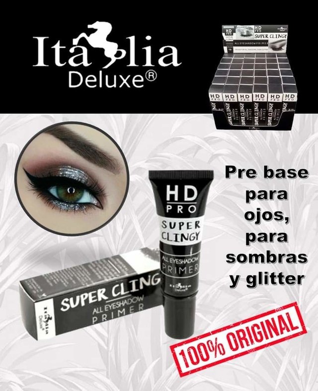 Italia Deluxe Super Clingy Primer Para Sombra de Ojos