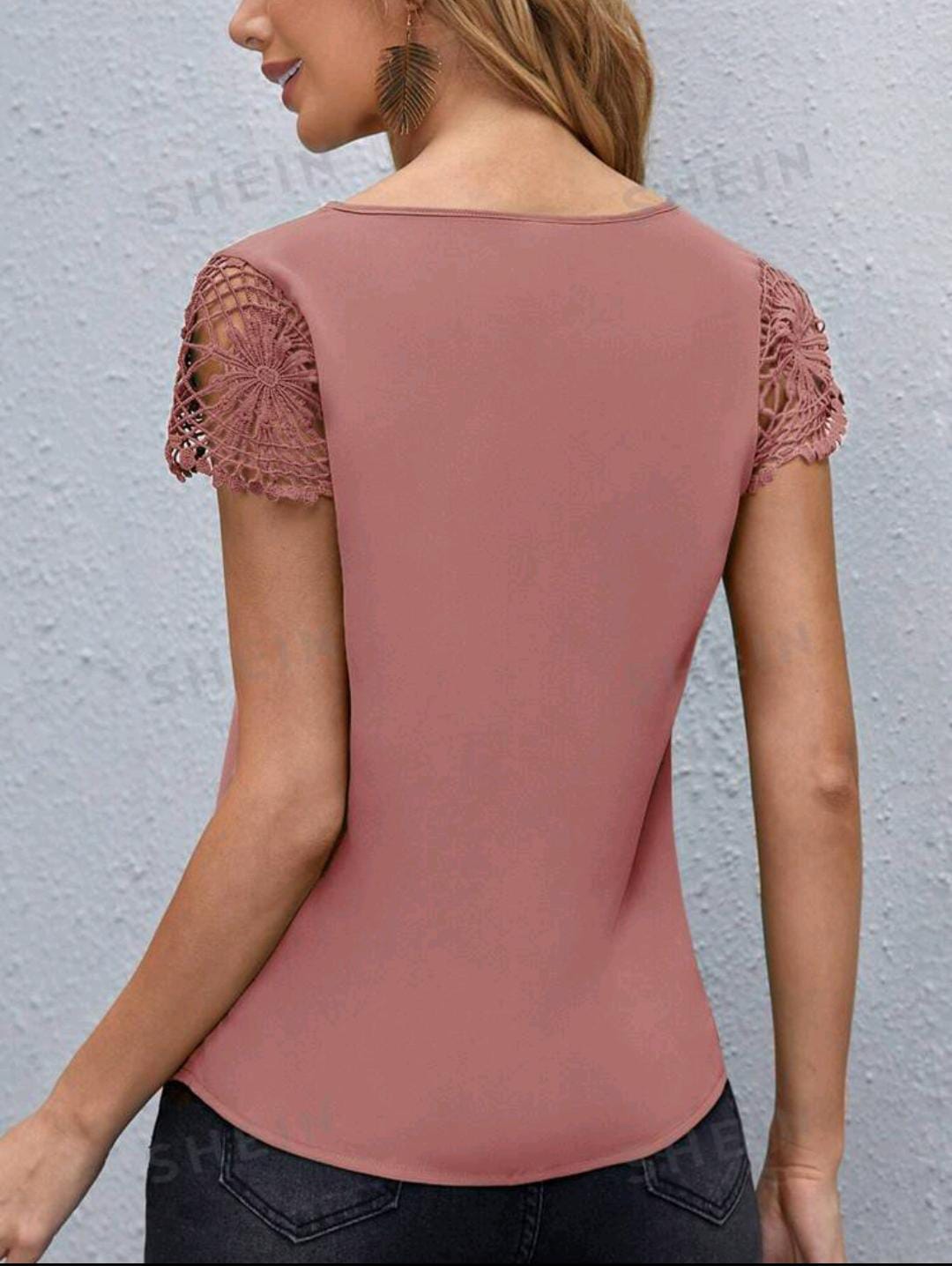 SHEIN Blusa Rosa