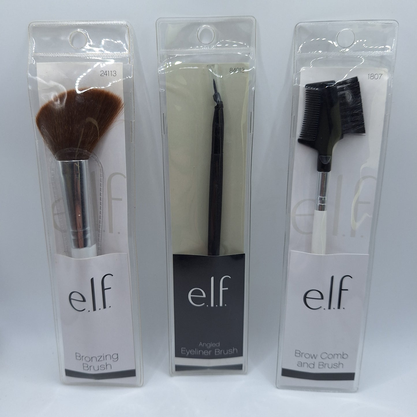 Combo de 3 Brochas Elf Para Cejas, Rostro, Y Ojos