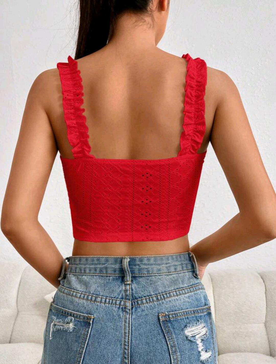 SHEIN Blusa Red