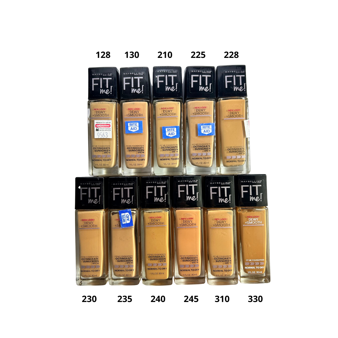 Maybelline Fit Me Dewy En DESCUENTO Base Liquida Para Piel Seca SPF 18