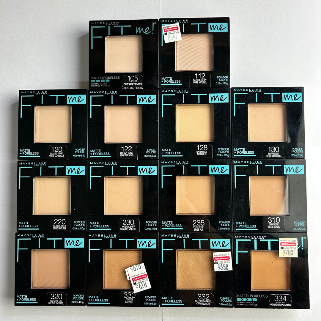 Maybelline Fit Me Matte Polvo Compacto Refina Poros Para Piel Grasa