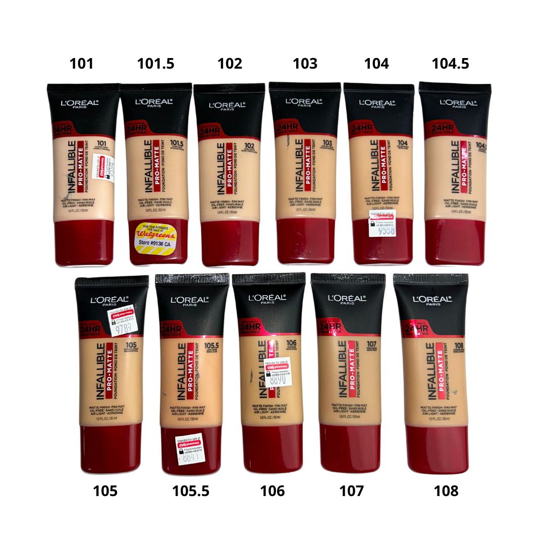 Loreal Infallible Pro Matte Base Liquida Para Piel Grasa 24HR