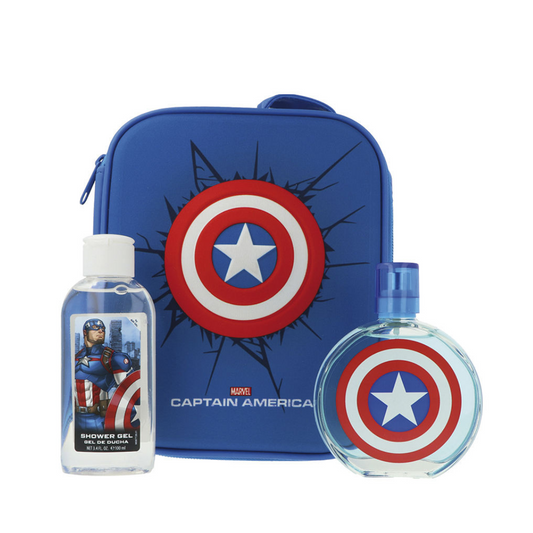 Marvel Capitan America Set De Perfume Y Gel De Baño Para Niño