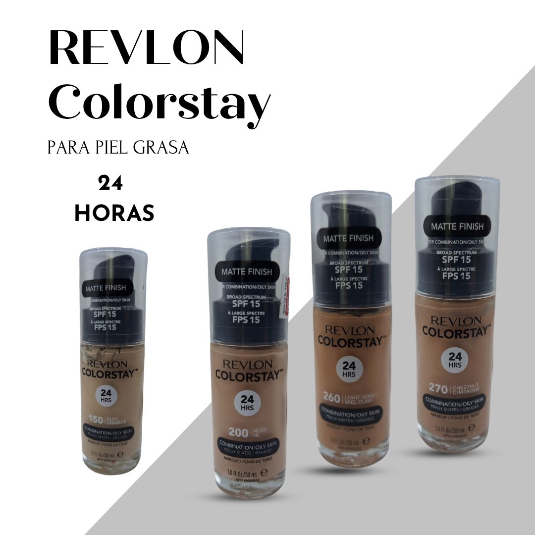 Revlon Colorstay Combination Oily Base Liquida Para Piel Grasa 24HR SPF15