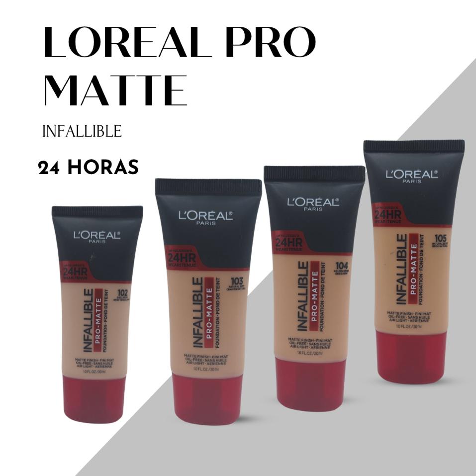 Loreal Infallible Pro Matte Base Liquida Para Piel Grasa 24HR