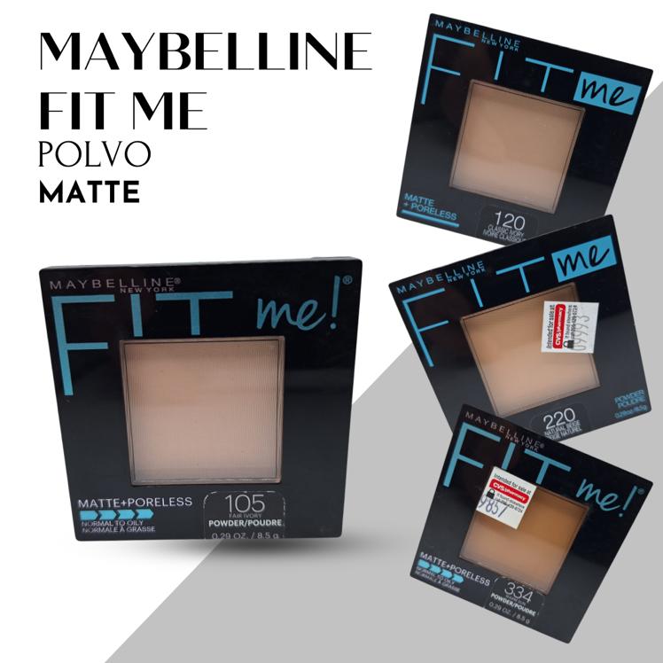 Maybelline Fit Me Matte Polvo Compacto Refina Poros Para Piel Grasa