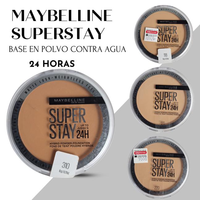 Maybelline Superstay Base Hibrida en Polvo 24 HR Contra Agua