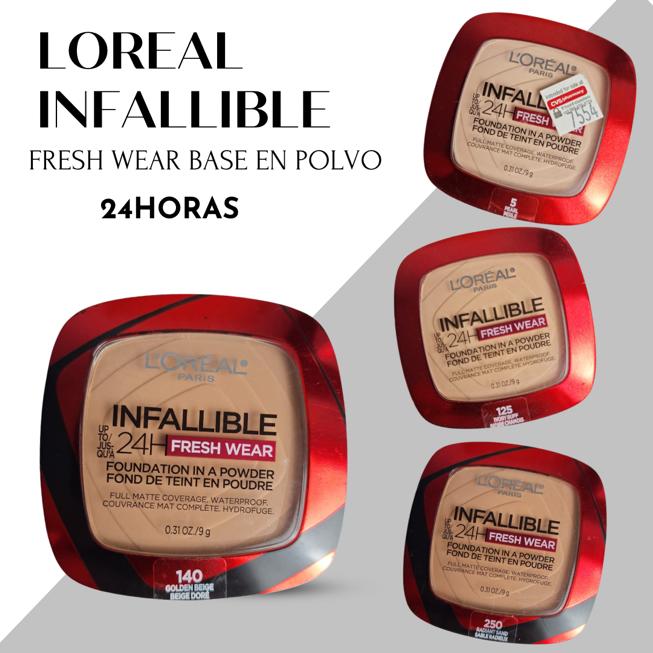 Loreal Fresh Wear Base En Polvo Contra Agua 24 HR