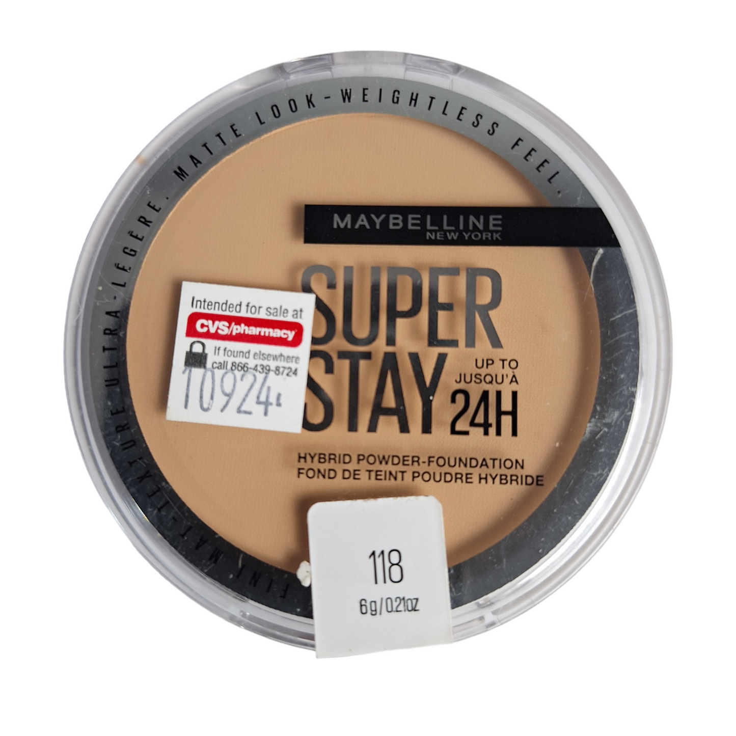 Maybelline Superstay Base Hibrida en Polvo 24 HR Contra Agua