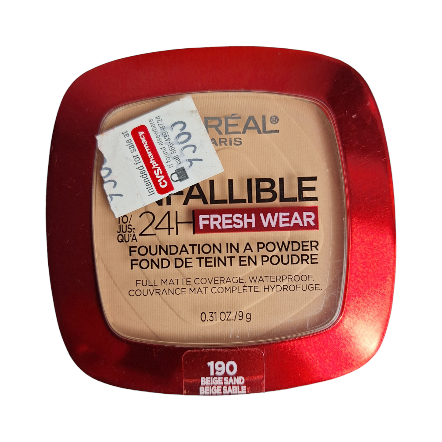 Loreal Fresh Wear Base En Polvo Contra Agua 24 HR