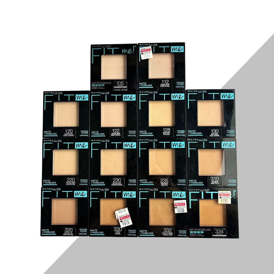 Maybelline Fit Me Matte Polvo Compacto Refina Poros Para Piel Grasa