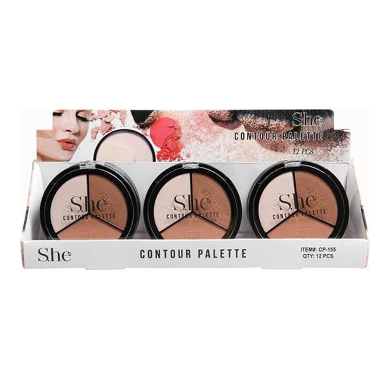 She Makeup Paleta De Contorno 3 en 1