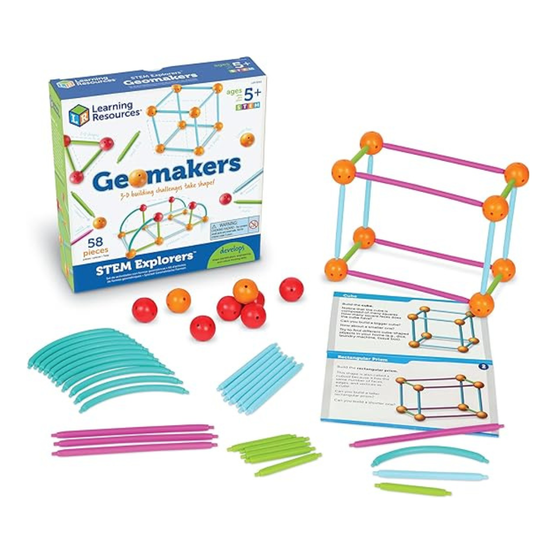 Stem Explorers Geomakers Jugetes De Aprendizaje Figuras Geometricas - 58 Piezas