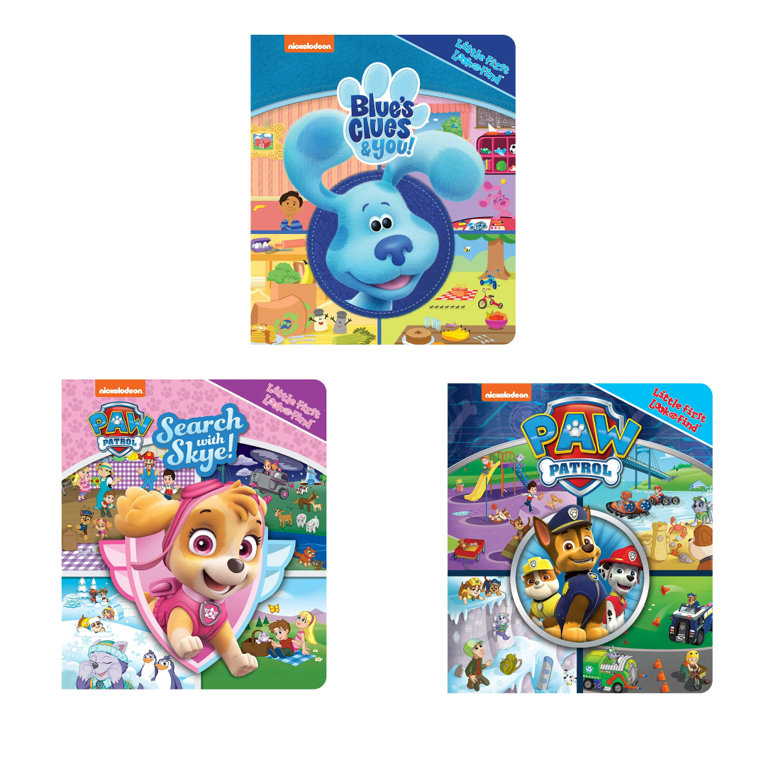 Nickelodeon Libros Interactivos En INGLES Para Niños De Blues Clues y Paw Patrol