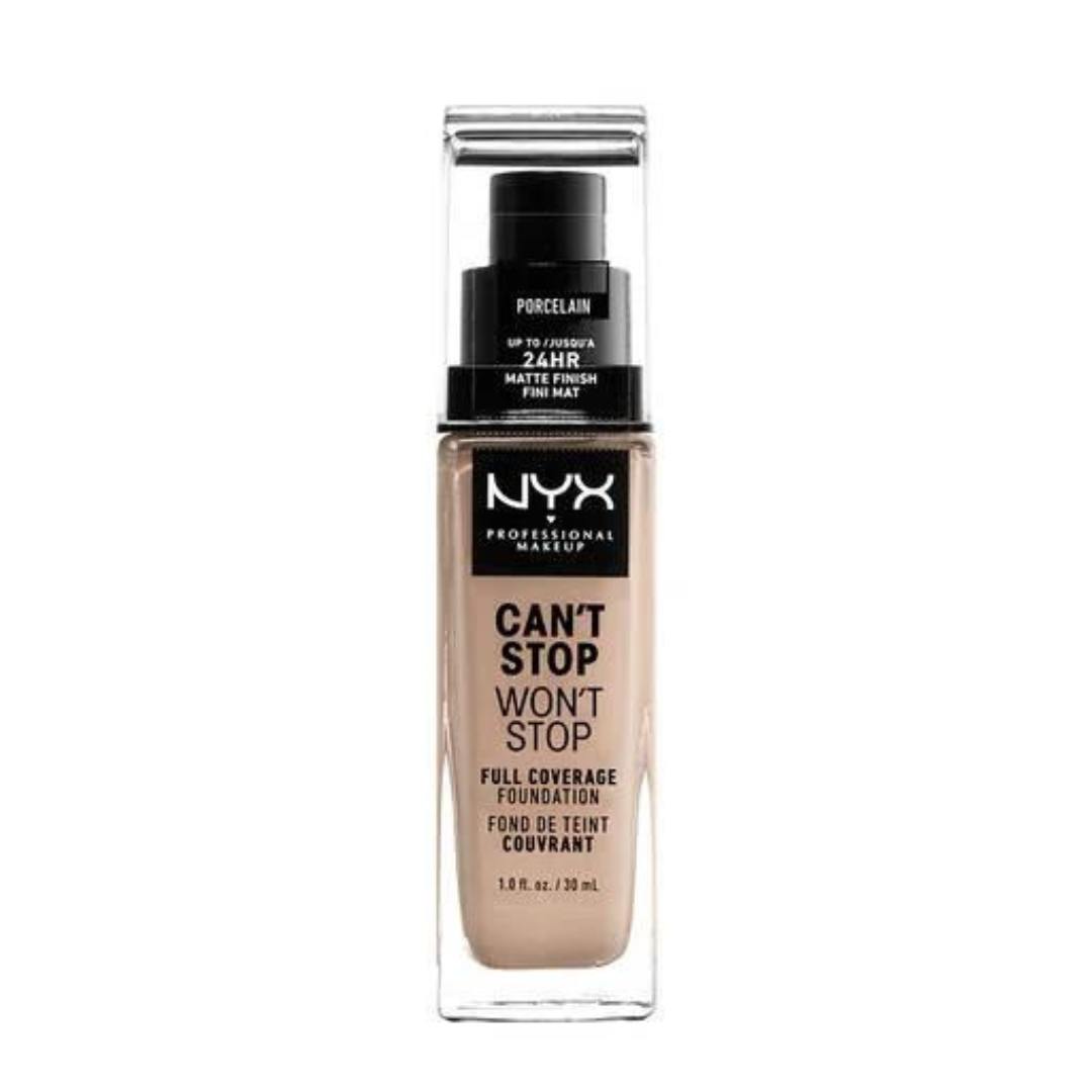 NYX Cant Stop Wont Stop Base Liquida Contra Agua Cobertura Total