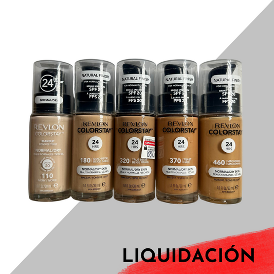 Revlon Colorstay En DESCUENTO Base Luiquida 24HR Para Piel Normal a Seca SPF20