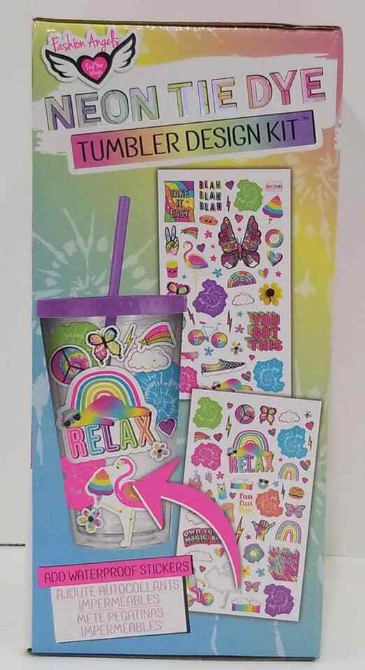 Fashion Angels Rainbow Unicorn Kit De Diseño Taza Con Pajilla